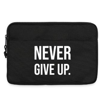 Geben Sie niemals auf - Laptoptasche 13" - Schwarz - Vorne