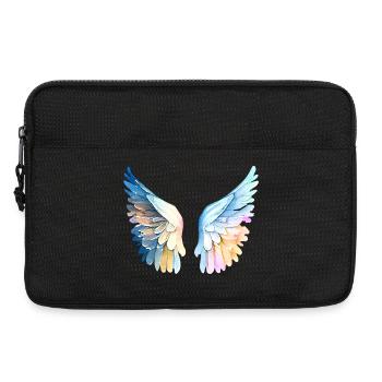 Ailes d'Ange Pastellfarbene Engelsflügel - Laptoptasche 13" - Schwarz - Vorne