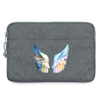 Ailes d'Ange Pastellfarbene Engelsflügel - Laptoptasche 13" - Grau meliert - Vorne