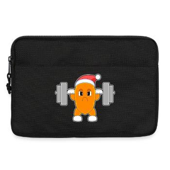 Karotte Weihnachten Bodybuilding - Laptoptasche 13" - Schwarz - Vorne