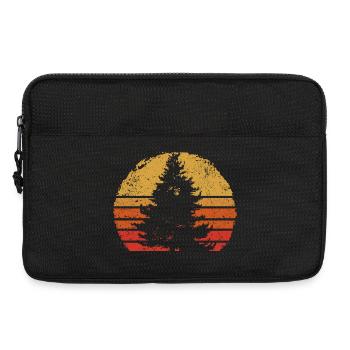 Sunset Pine Silhouette - Laptop bag 13" - black - Front