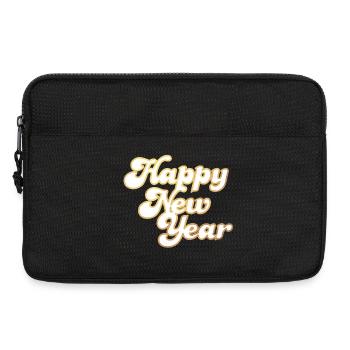 Happy New Year Sylvester cool Gold 2024 Retro - Laptoptasche 13" - Schwarz - Vorne