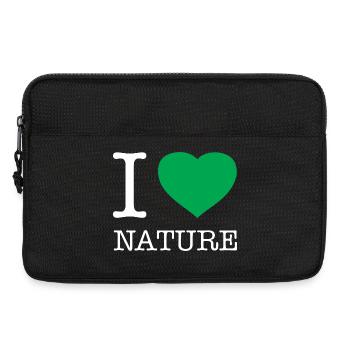 J’AIME LA NATURE - Sacoche pour ordinateur portable 13 pouces - noir - Devant