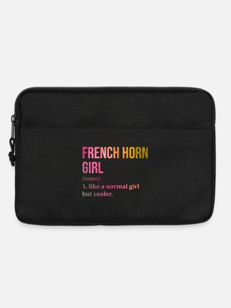 Waldhorn Französisches Horn Französisches Horn - Laptoptasche 13" - Schwarz