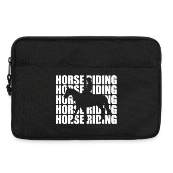 Horse Riding - Laptoptasche 13" - Schwarz - Vorne