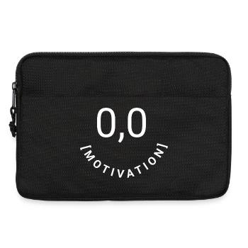 Null Bock,null Motivation, 0,0 Motivation - Laptoptasche 13" - Schwarz - Vorne