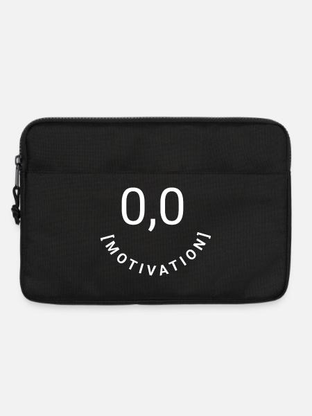 Null Bock,null Motivation, 0,0 Motivation - Laptoptasche 13" - Schwarz