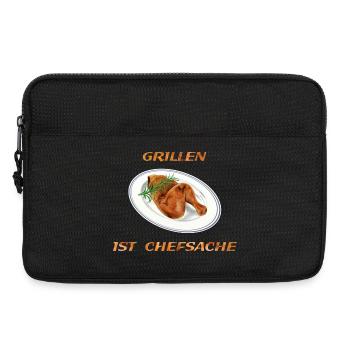 Hähnchen Grillen - Laptoptasche 13" - Schwarz - Vorne