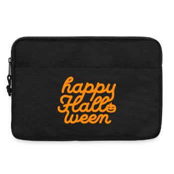 Typographie de citrouille festive d’Halloween - Sacoche pour ordinateur portable 13 pouces - noir - Devant