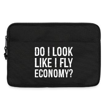 do I look like I fly economy - Laptop bag 13" - black - Front