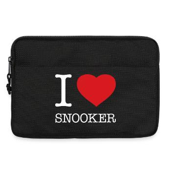 I LOVE SNOOKER - Laptop bag 13" - black - Front