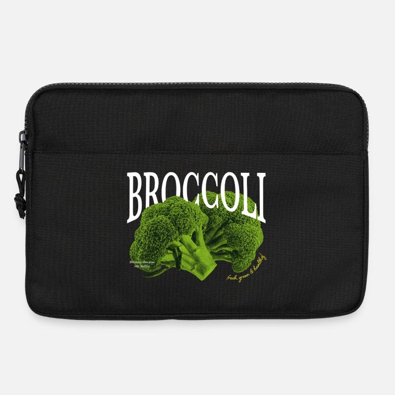 Broccoli – Ästhetisches Gemüse-Design - Laptoptasche 13" - Schwarz