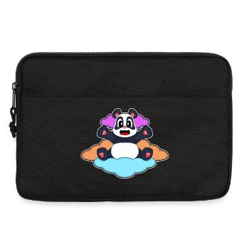Panda Clouds - Laptop bag 13" - black - Front