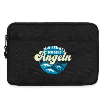 Angler Chaos Motiv Design Fischer angeln Geschenk - Laptoptasche 13" - Schwarz - Vorne