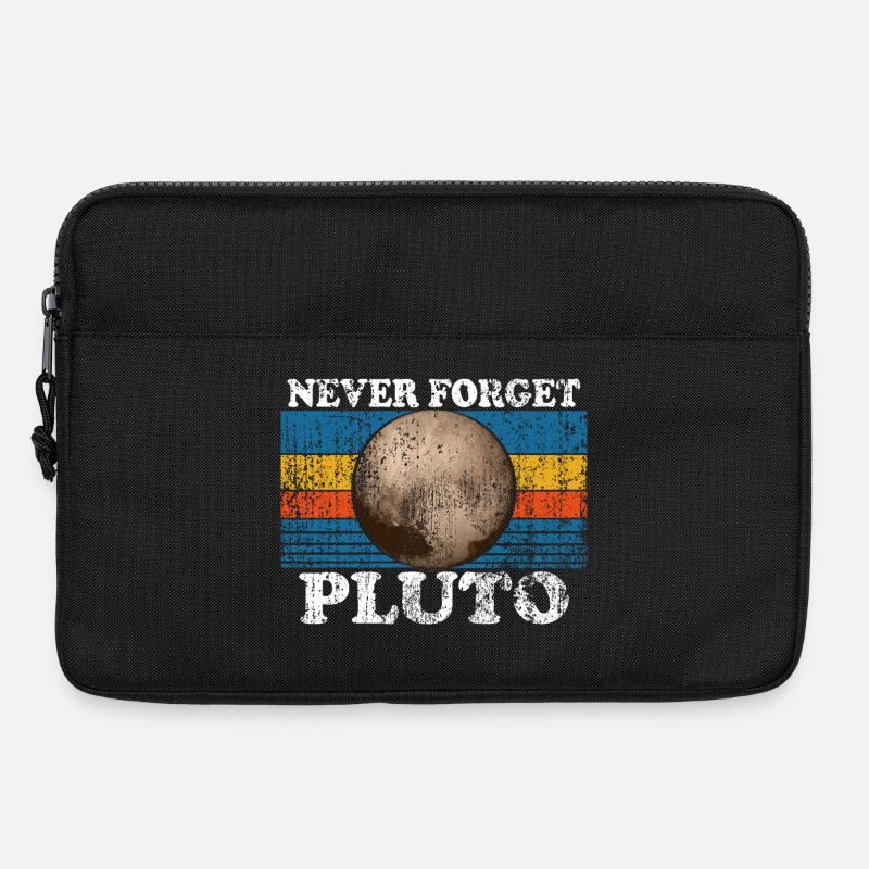 Never Forget Pluto Retro Astronomy Space Vintage - Laptop bag 13" - black