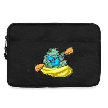 Frosch kleines Boot - Laptoptasche 13" - Schwarz - Vorne