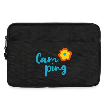 Camping Blume Camper Fan Urlaub Van Life Sommer - Laptoptasche 13" - Schwarz - Vorne