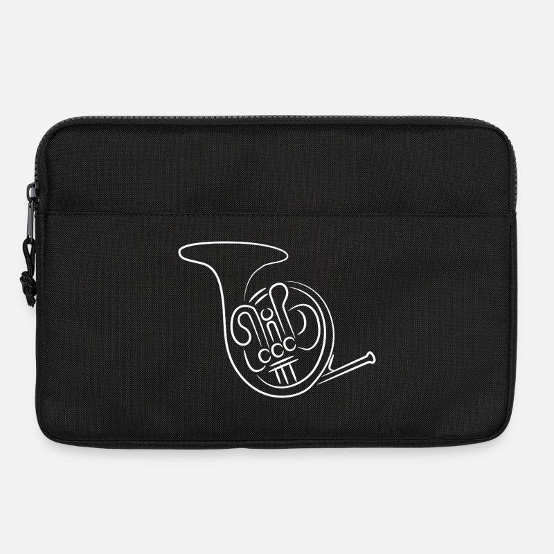 Waldhorn Skizze - Laptoptasche 13" - Schwarz