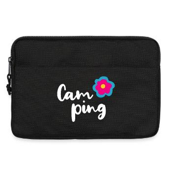 Camping Flower Camper Holiday Hobby Fan Love Love - Laptop bag 13" - black - Front