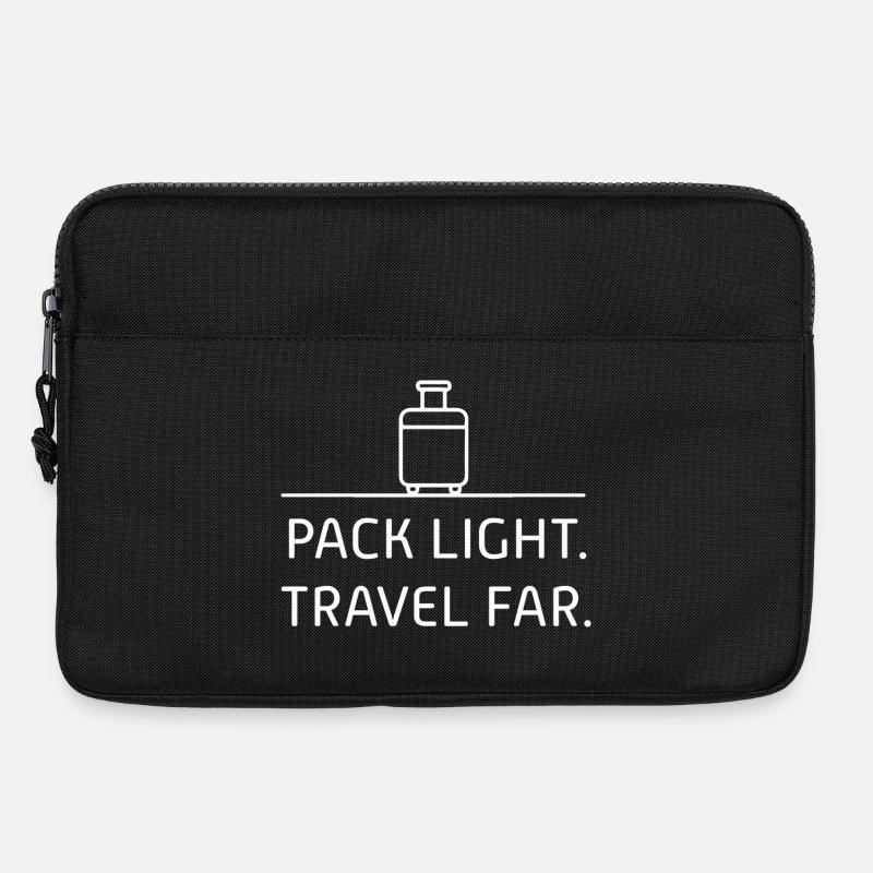 Reisezubehör mit Packlicht-Motiv - Laptoptasche 13" - Schwarz