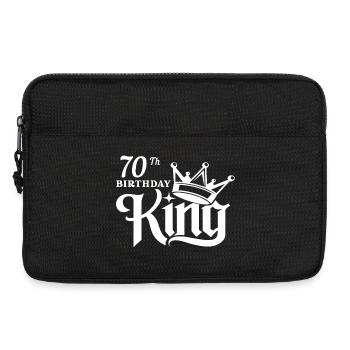 König zum 70. Geburtstag - Laptoptasche 13" - Schwarz - Vorne