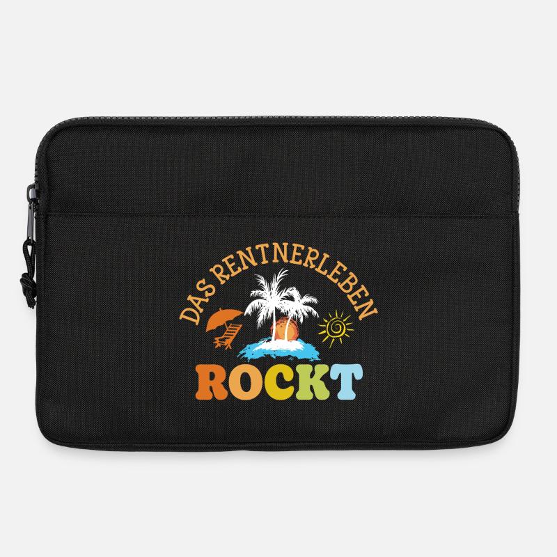 Das Rentnerleben rockt Geschenk Rente Pension  - Laptoptasche 13" - Schwarz