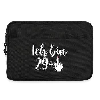 Ich bin 29+ Freigeist Mittelfinger 30. Geburtstag - Sacoche pour ordinateur portable 13 pouces - noir - Devant