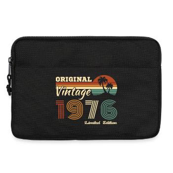 1976 Vintage Rétro Cadeau D'anniversaire - Sacoche pour ordinateur portable 13 pouces - noir - Devant
