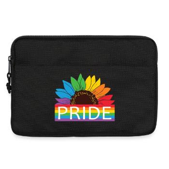 Pride Sonnenblume Rainbow - Laptoptasche 13" - Schwarz - Vorne