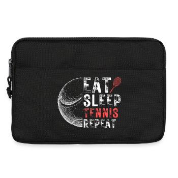 Manger dormir Tennis Répéter - Sacoche pour ordinateur portable 13 pouces - noir - Devant