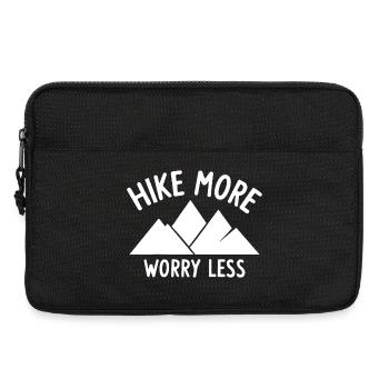 Hike More Worry Less Berge - Laptoptasche 13" - Schwarz - Vorne
