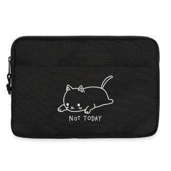 Cat Not Today I don't feel like it - Laptop bag 13" - black - Front