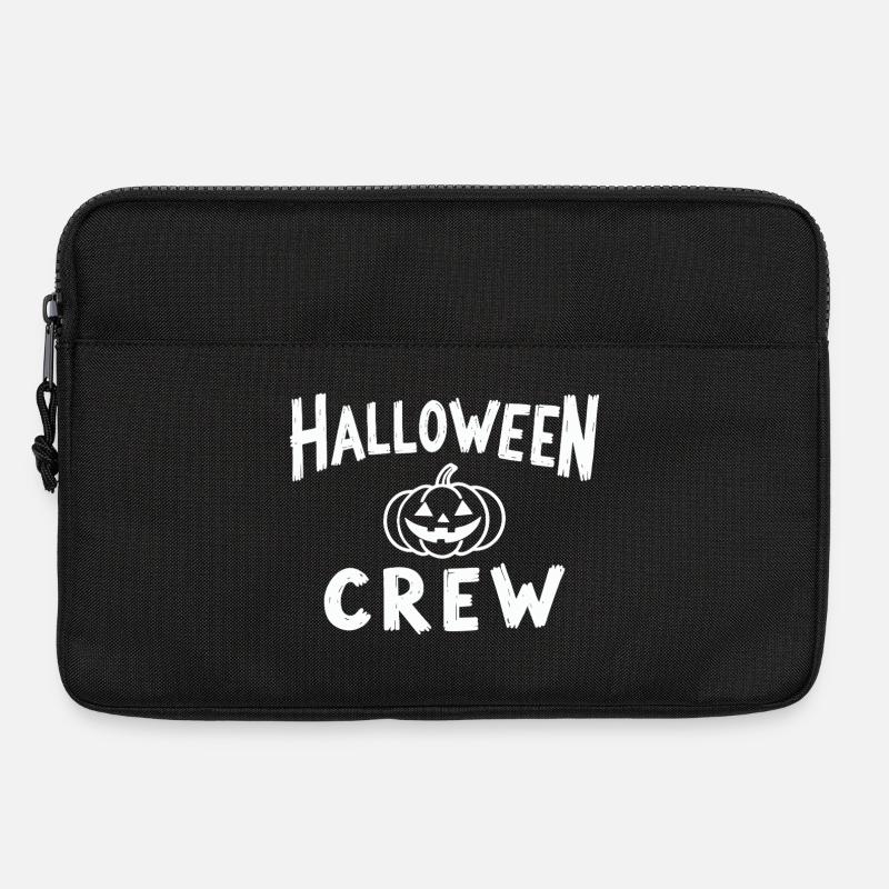 Equipaggio di Halloween Truppa con testa di zucca - Borsa per laptop 13" - nero