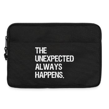 the unexpected always happens - Laptop bag 13" - black - Front