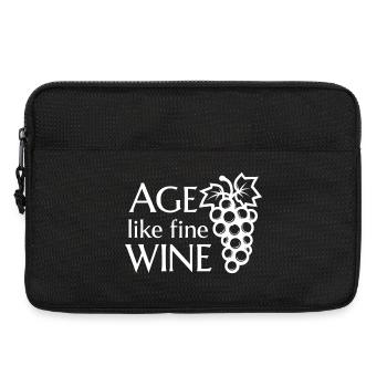 Age Like Fine Wine Wine Lover Saying - Laptop bag 13" - black - Front