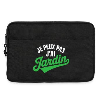 J’peux Pas J'ai Jardin Humour Jardinage Jardinier - Sacoche pour ordinateur portable 13 pouces - noir - Devant