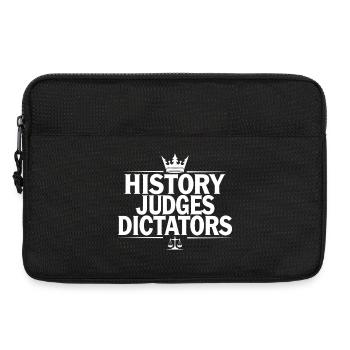 History Judges Dictators Justice Statement - Laptop bag 13" - black - Front