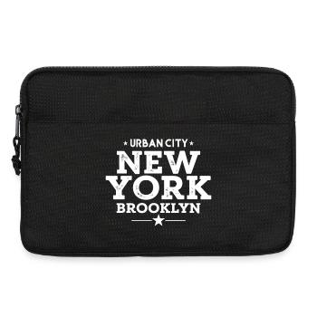 Urban City New York Brooklyn Vintage Style - Laptop bag 13" - black - Front