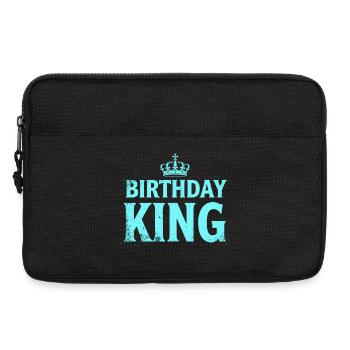 Birthday King Krone Herren Geburtstag Outfit - Laptoptasche 13" - Schwarz - Vorne