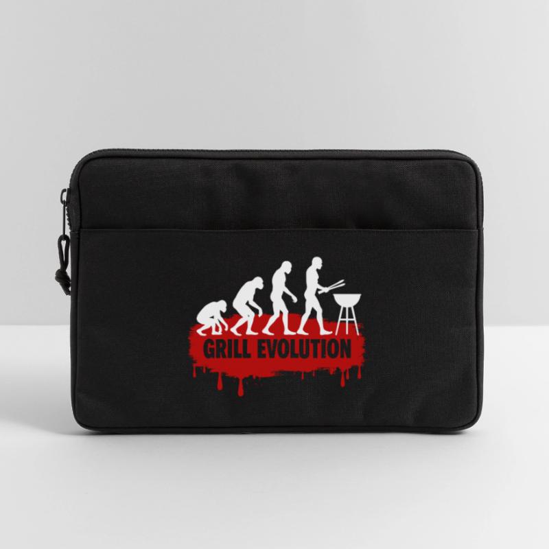 Grill Evolution Funny Grill Master Saying Laptop bag 13"
