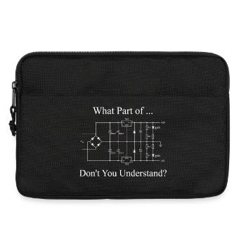 Elektroingenieur – lustiger Ingenieurssarkasmus - Laptoptasche 13" - Schwarz - Vorne