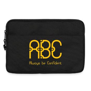 ABC - Toujours être confiant - Sacoche pour ordinateur portable 13 pouces - noir - Devant