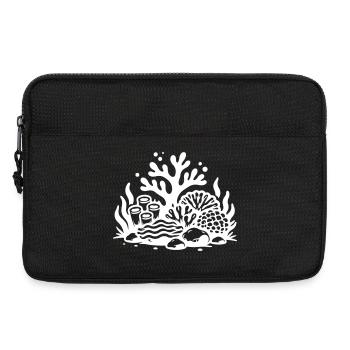Korallenriff Ozean Korallen Symbol - Laptoptasche 13" - Schwarz - Vorne