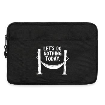 Let's do nothing today Hammock Relaxation - Laptop bag 13" - black - Front