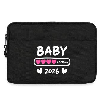 Baby Loading 2026 Pregnancy Parents - Laptop bag 13" - black - Front