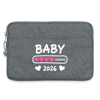 Baby Loading 2026 Parents enceintes - Sacoche pour ordinateur portable 13 pouces - gris chiné - Devant