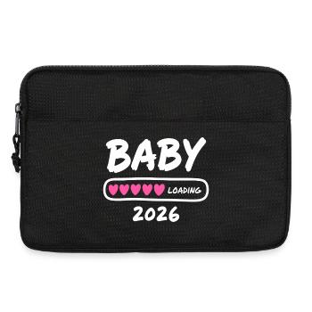 Baby Loading 2026 Pregnancy Parents - Laptop bag 13" - black - Front