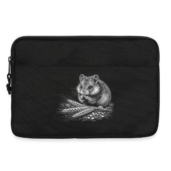 Hamster im Blattwerk - Laptoptasche 13" - Schwarz - Vorne