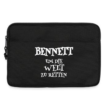 Retter Bennett - Laptoptasche 13" - Schwarz - Vorne