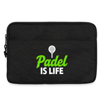 Le padel, c’est la vie, le sport et le style de vie - Sacoche pour ordinateur portable 13 pouces - noir - Devant